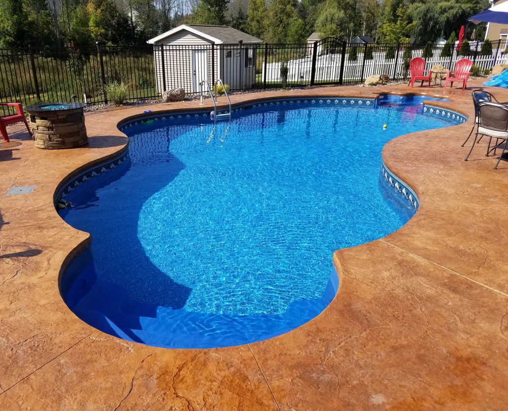 Inground pool and new patio